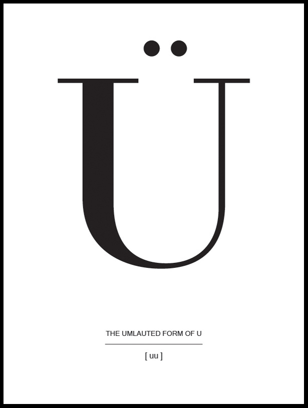 Product Image for Letter Ü (21x29,7 cm (A4))